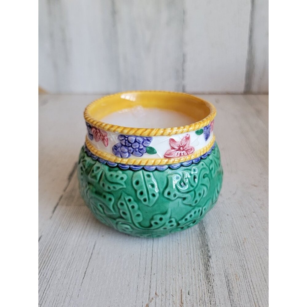 Fitz Floyd candle Tuscany‎ fields planter xmas home decor